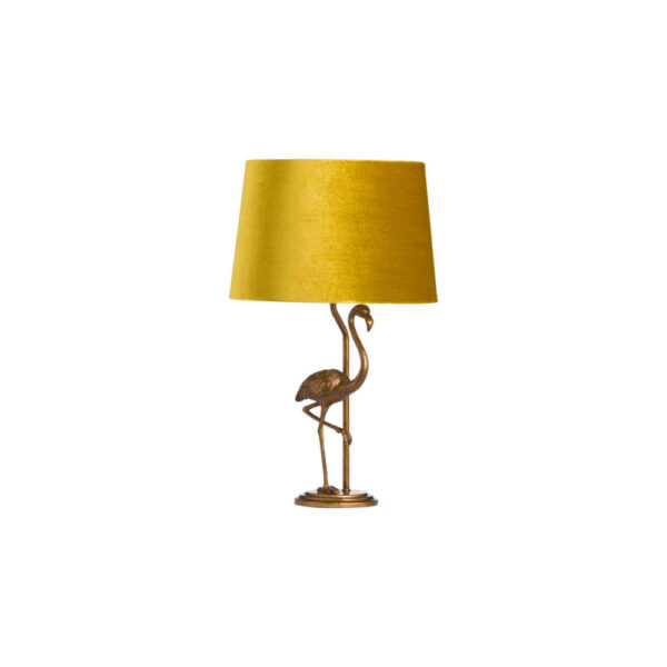 Gold Antigue Flamingo Table Lamp